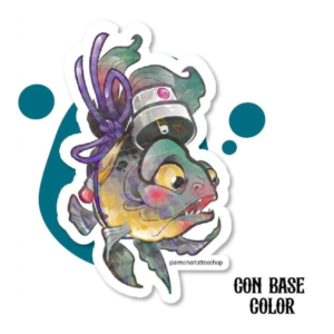 Sticker Pez Tattoo Color – Edición Artística TOP SOUL
